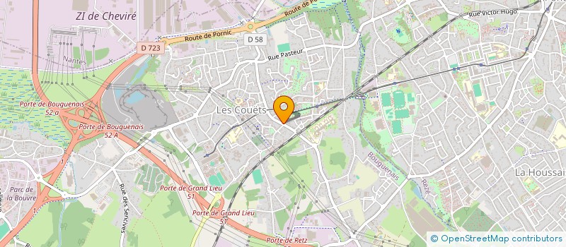 localisation de l'entreprise ABITA  BOUGUENAIS