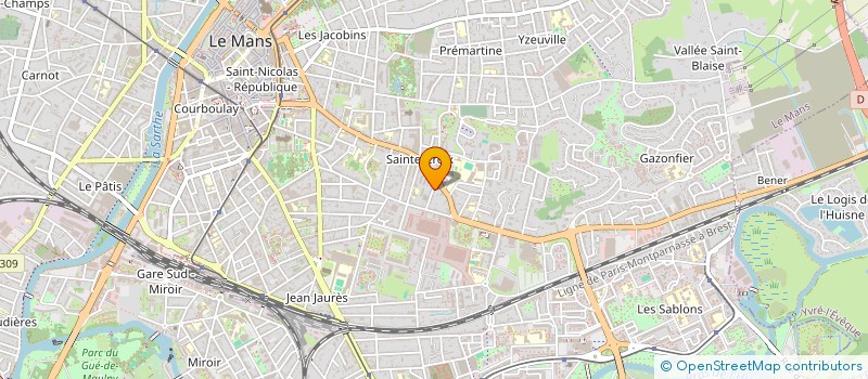 localisation de l'entreprise ABITA  LE MANS