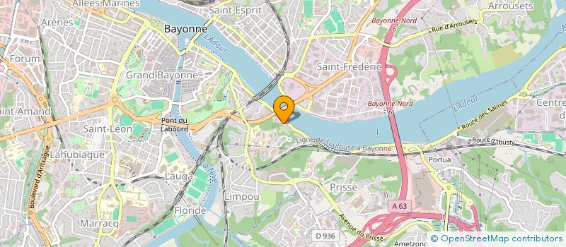 localisation de l'entreprise ABITA-ECOBIOLOGIC à BAYONNE
