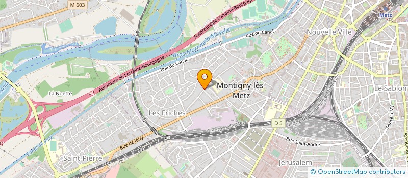 localisation de l'entreprise ABITA EST à MONTIGNY-LES-METZ