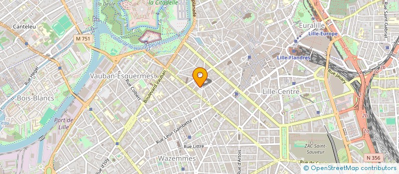 localisation de l'entreprise ABITA IMMOBILIER à LILLE