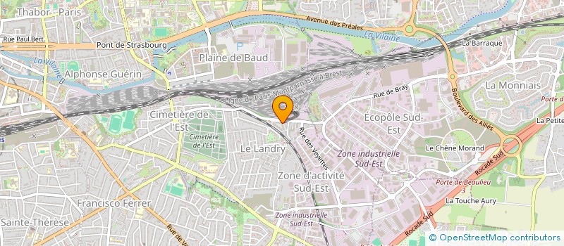 localisation de l'entreprise ABITAT DECOR  RENNES