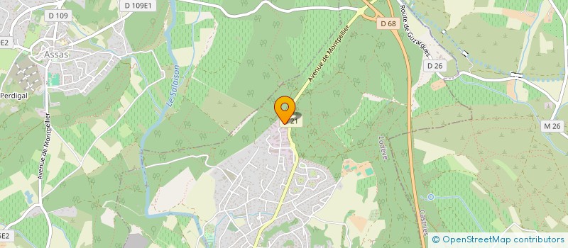 localisation de l'entreprise ABITEL  SAINT-MATHIEU-DE-TREVIERS