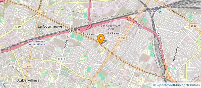 localisation de l'entreprise ABITHA à LA COURNEUVE