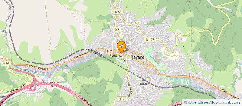 localisation de l'entreprise ABITIBI TURDINE à TARARE