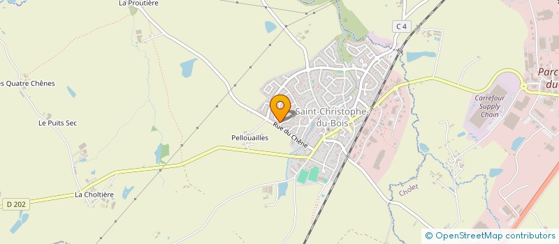 localisation de l'entreprise ABITIF  SAINT-CHRISTOPHE-DU-BOIS