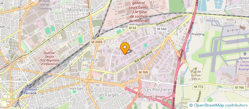 localisation de l'entreprise ABIXFLOW  CLERMONT-FERRAND