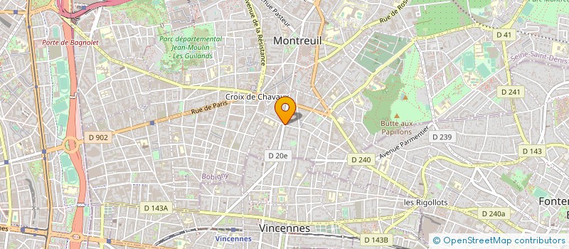 localisation de l'entreprise ABJ à MONTREUIL