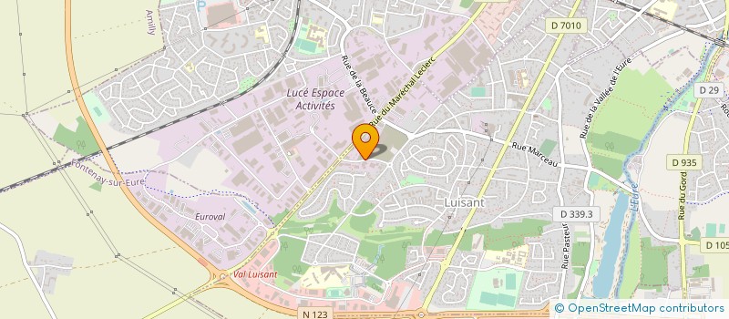 localisation de l'entreprise ABJ à LUISANT