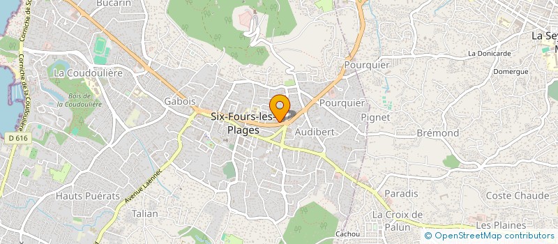localisation de l'entreprise ABJ à SIX-FOURS-LES-PLAGES