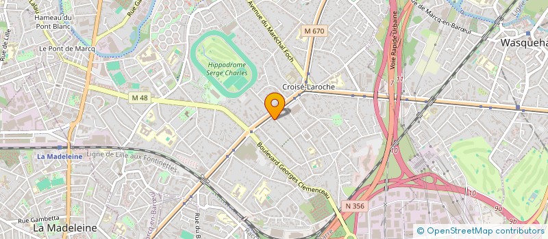 localisation de l'entreprise ABJ à MARCQ-EN-BARŒUL