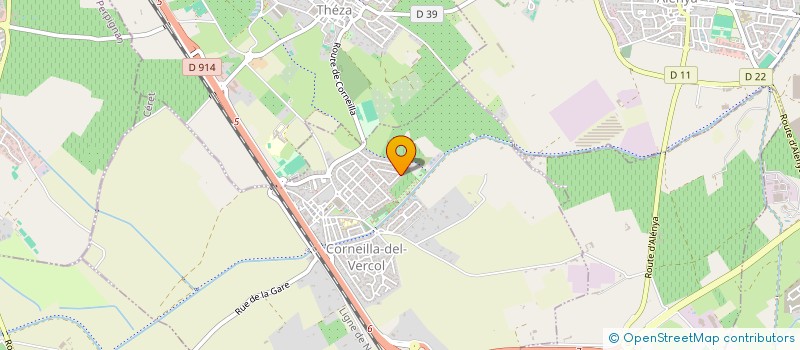 localisation de l'entreprise ABJ  CORNEILLA-DEL-VERCOL