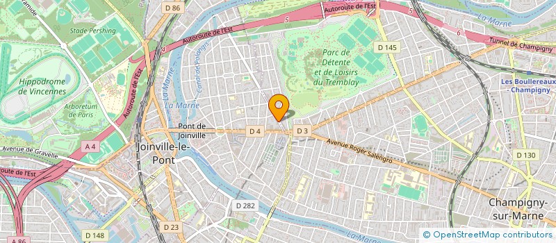 localisation de l'entreprise ABJ GESTION  JOINVILLE-LE-PONT