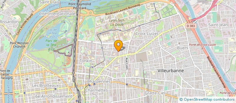 localisation de l'entreprise ABJ OIL &GAS  VILLEURBANNE