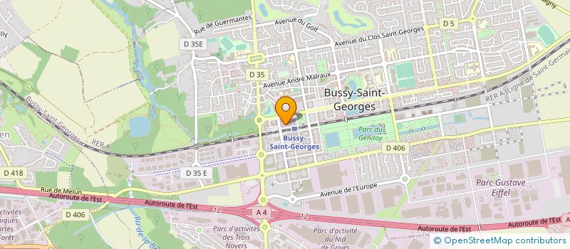 localisation de l'entreprise ABJ PROPRETE  BUSSY-SAINT-GEORGES