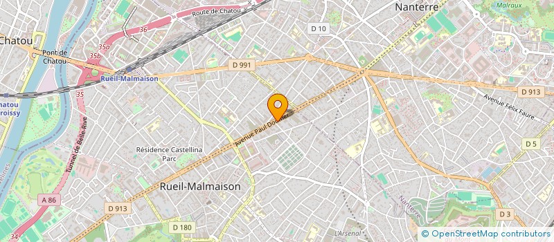localisation de l'entreprise ABJ RUEIL à RUEIL-MALMAISON