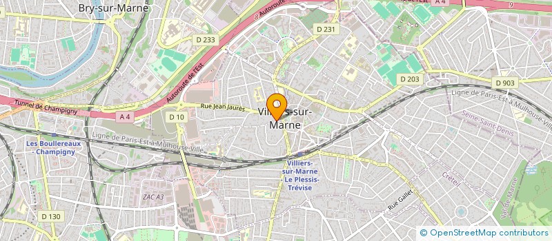 localisation de l'entreprise ABJA VOLTAIRE  VILLIERS-SUR-MARNE