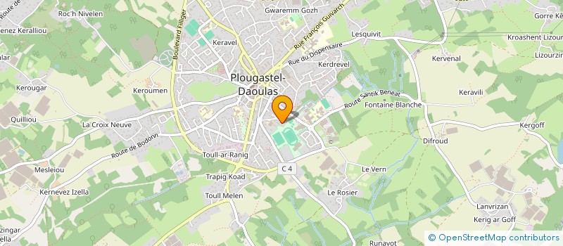 localisation de l'entreprise ABJEAN-BOURLES  PLOUGASTEL-DAOULAS