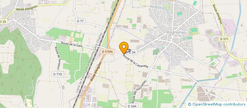 localisation de l'entreprise ABJL  ROGNONAS