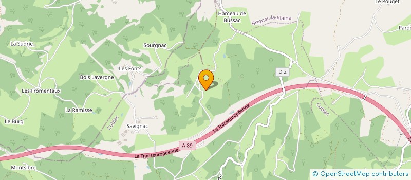 localisation de l'entreprise ABJSX  CUBLAC