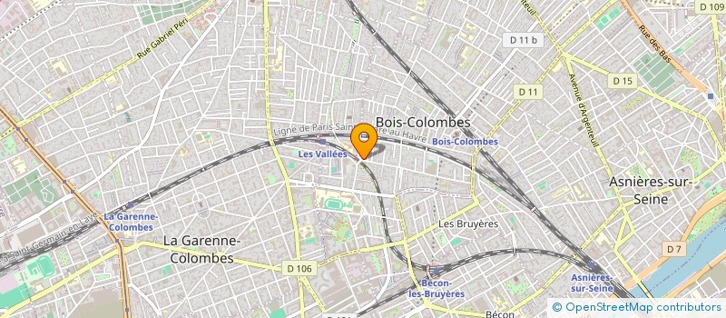 localisation de l'entreprise ABK à BOIS-COLOMBES