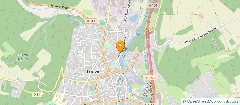localisation de l'entreprise ABK AUTO à LOUVIERS