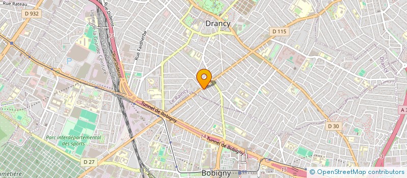 localisation de l'entreprise ABK BATIMENT à DRANCY