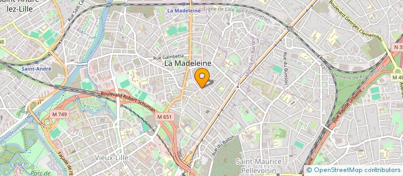 localisation de l'entreprise ABK HOLDING à LA MADELEINE