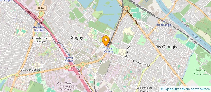 localisation de l'entreprise ABK RENOV à GRIGNY