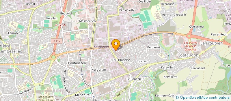 localisation de l'entreprise ABK SARL à BREST