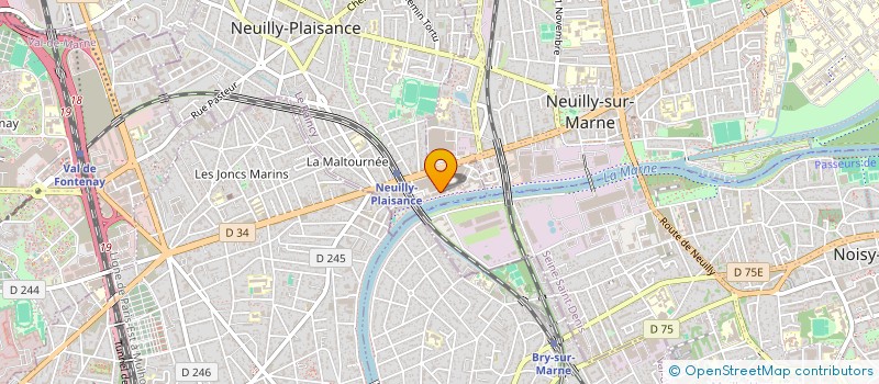 localisation de l'entreprise ABK SOFT à NEUILLY-PLAISANCE