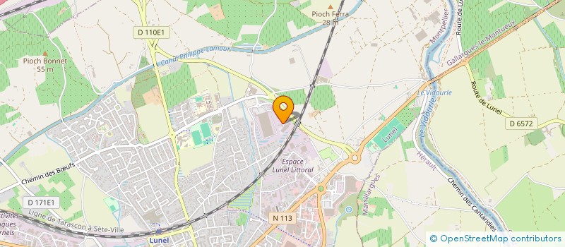 localisation de l'entreprise ABK TRANSPORT  LUNEL