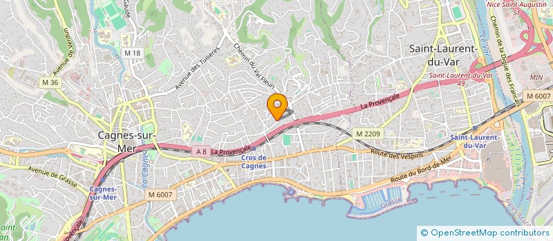 localisation de l'entreprise ABK VENTURES  CAGNES-SUR-MER