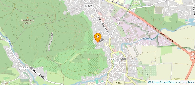 localisation de l'entreprise ABKC EXPERTISE  SOULTZ-HAUT-RHIN