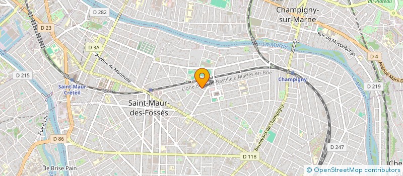 localisation de l'entreprise ABKL à SAINT-MAUR-DES-FOSSES