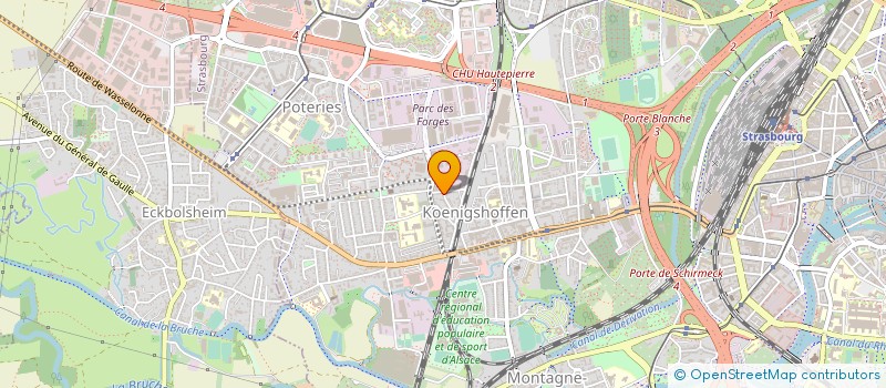 localisation de l'entreprise ABKR'COLOR à STRASBOURG