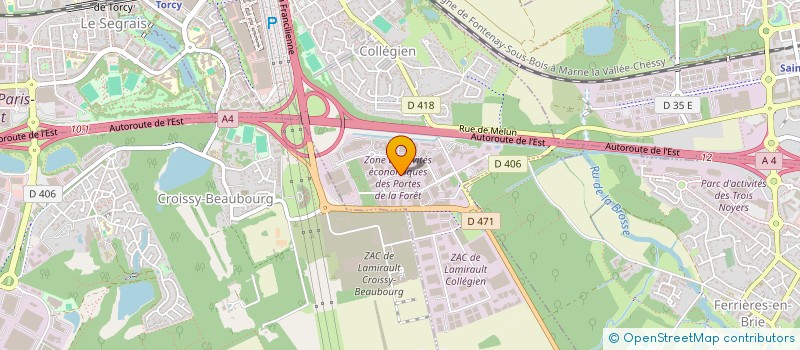 localisation de l'entreprise ABL à COLLEGIEN