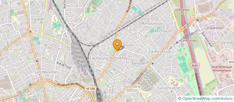 localisation de l'entreprise ABL à TOULOUSE