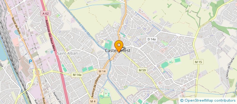 localisation de l'entreprise ABL  CASTELGINEST