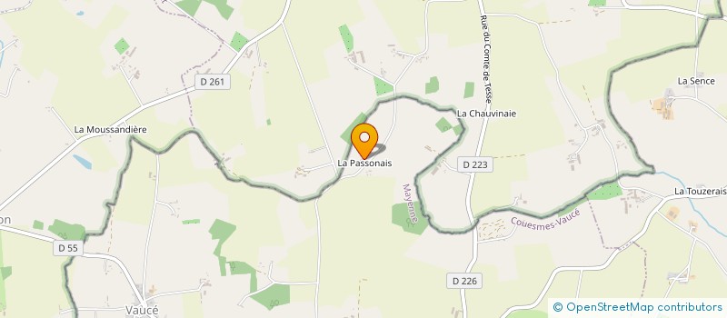 localisation de l'entreprise ABL  COUESMES-VAUCE