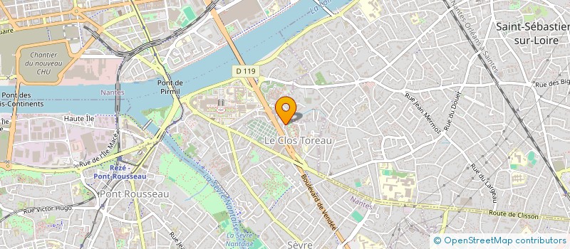 localisation de l'entreprise ABL à NANTES
