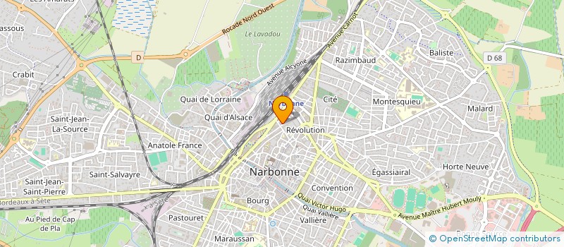 localisation de l'entreprise ABL CONSTRUCTION  NARBONNE