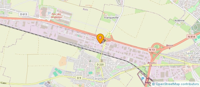 localisation de l'entreprise ABL IMMO  CARPIQUET