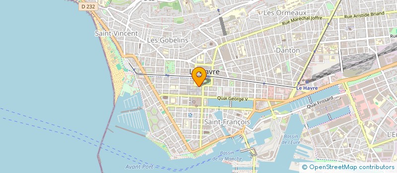 localisation de l'entreprise ABL IMMOBILIER à LE HAVRE