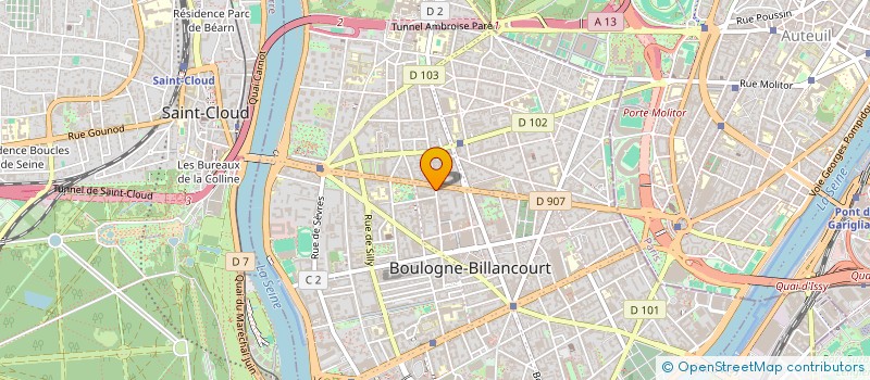 localisation de l'entreprise ABL MADAR à BOULOGNE-BILLANCOURT