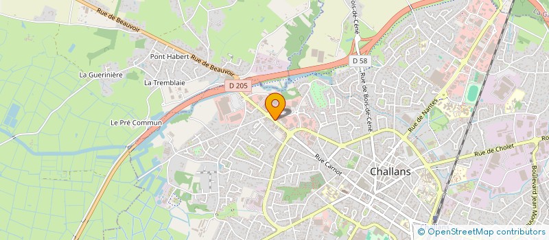 localisation de l'entreprise ABL1 à CHALLANS