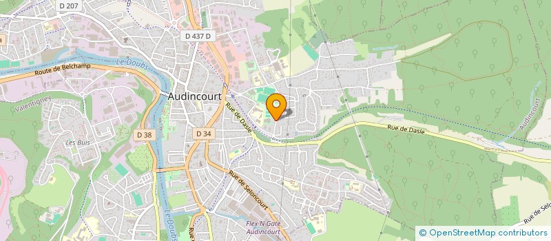 localisation de l'entreprise ABLACK  AUDINCOURT