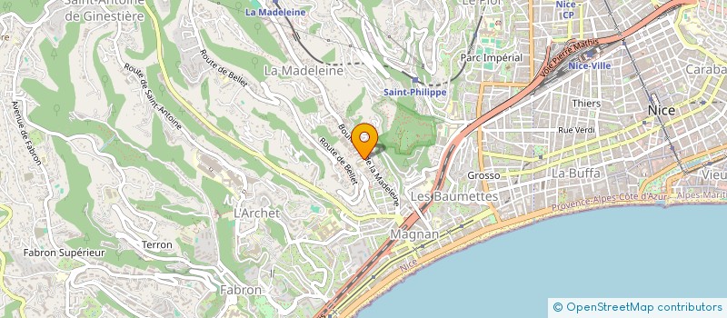 localisation de l'entreprise ABLANC  NICE