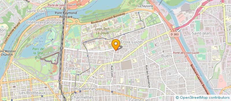 localisation de l'entreprise ABLATOM à VILLEURBANNE