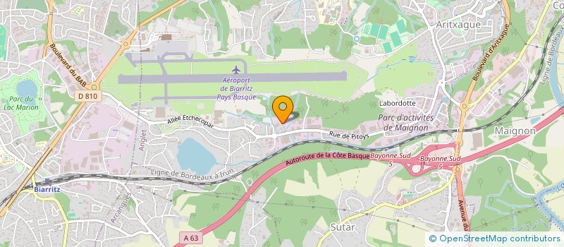 localisation de l'entreprise ABLAY IMMOBILIER à ANGLET